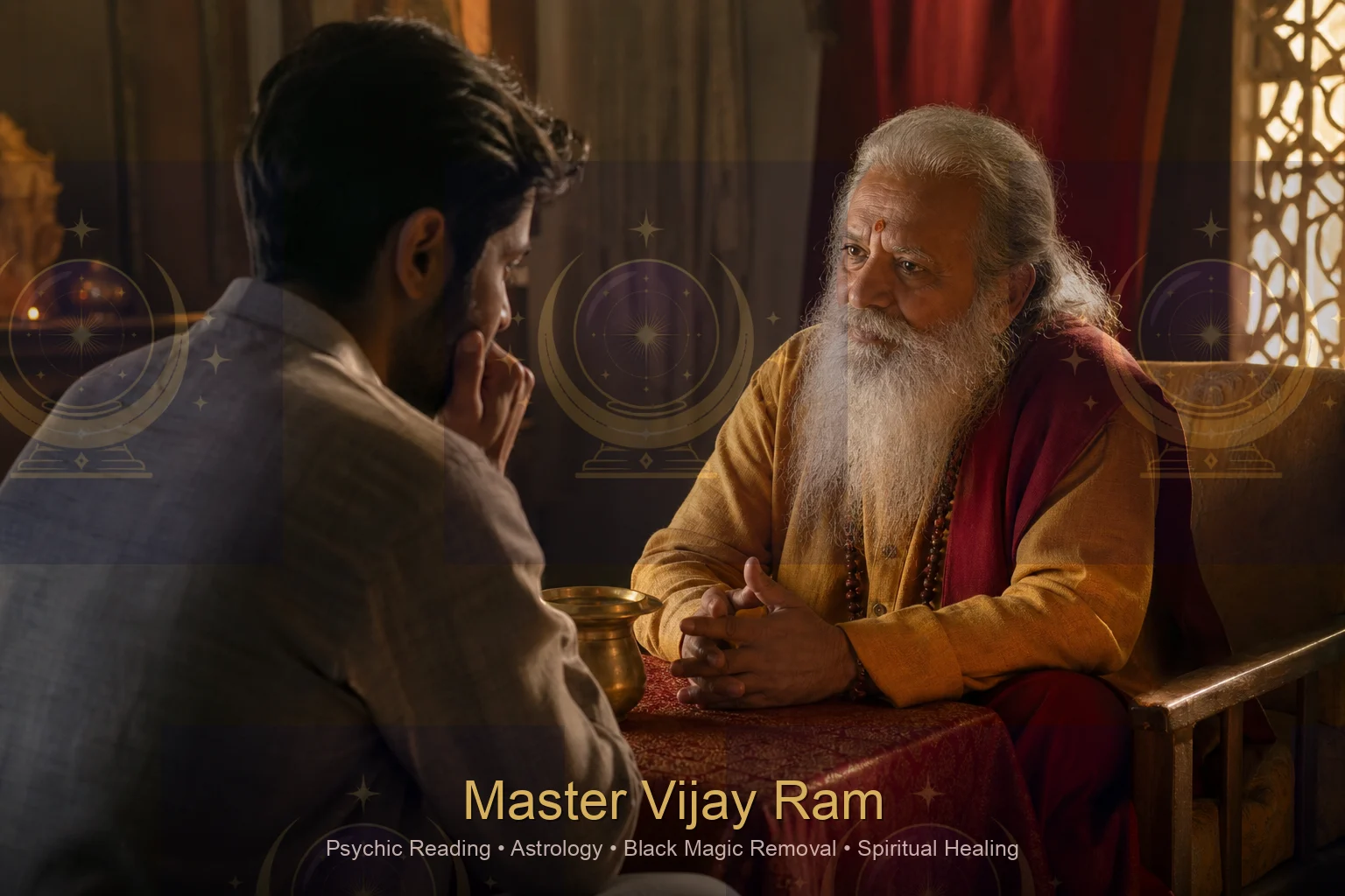 Private spiritual consultation session with Master Vijay Ram