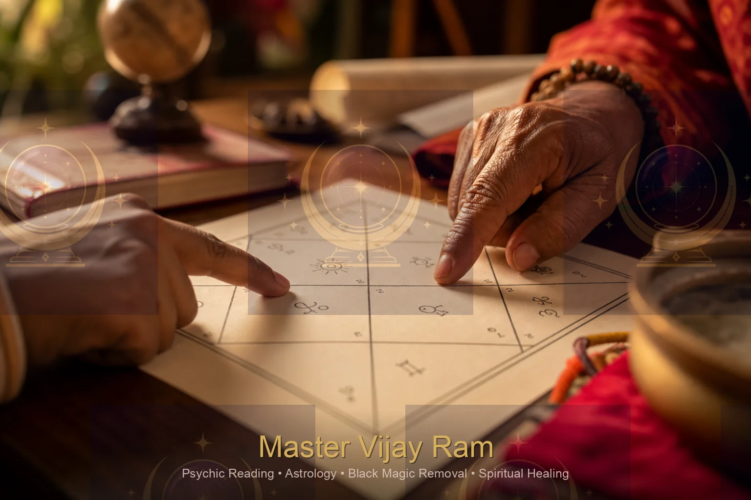 Vedic astrology chart used by Master Vijay Ram in Kitchener