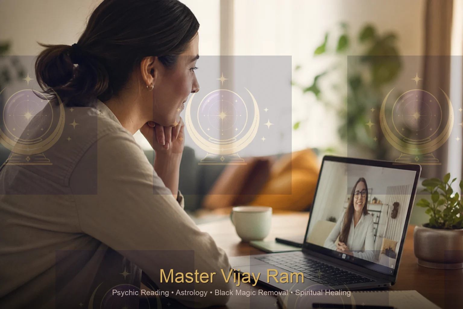 Remote video consultation for spiritual readings with Master Vijay Ram